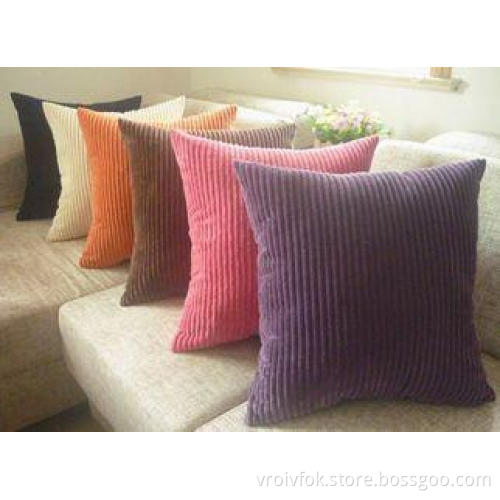 Velvet Replacement Sofa Seat Cushions Purple Orange , Cordu